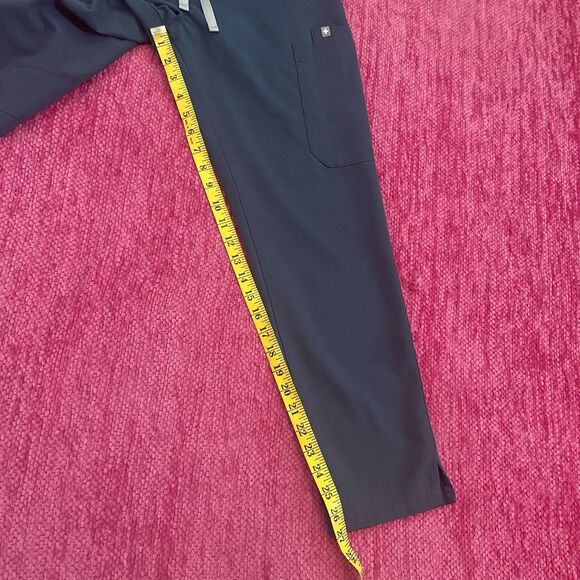 Figs Yola Skinny Scrub Pants Mid Rise Size Small Blue - Picture 8 of 9